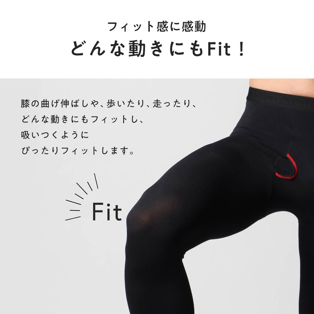 Naigai SmooFit Thermal Tights For Men - 110 Den
